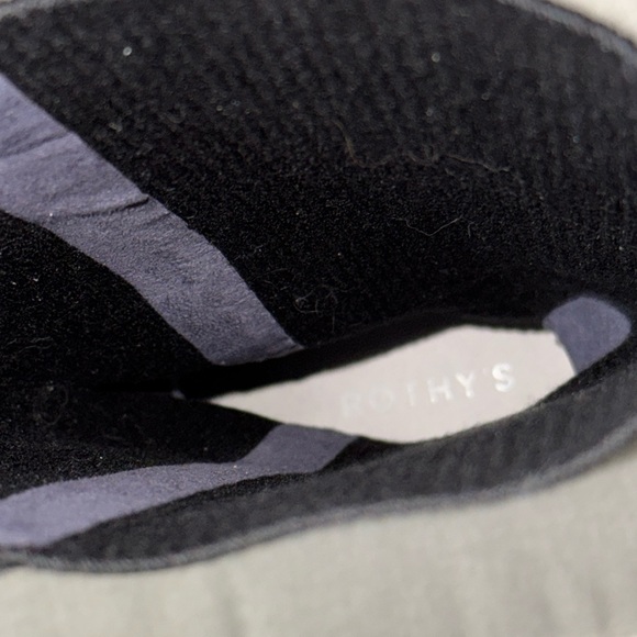 NEW Rothy’s “Tall Lug” Boot-Black Onyx-9.5-Pull On-Merino Wool Knit-Waterproof - Picture 9 of 16